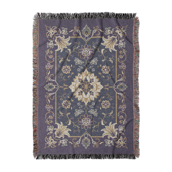 Miriam Navy & Purple in Large (80" x 60") Size