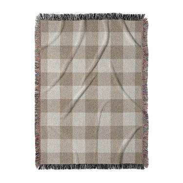 Buffalo Plaid Light Cedar Brown in Large (80" x 60") Size
