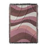 Sinuous Maroon Monochrome in Large (80" x 60") Size