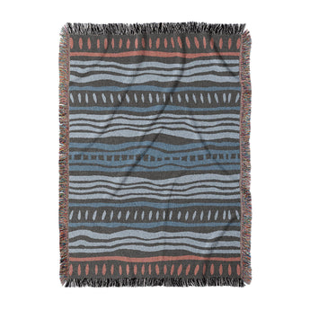 Delsin Blue & Black in Large (80" x 60") Size