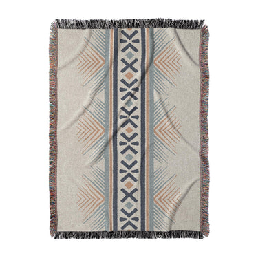 Loxcie Ivory & Blue in Large (80" x 60") Size