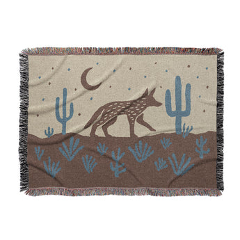 Desert Coyote Dark Red Clay & Dusty Blue in Large (80" x 60") Size