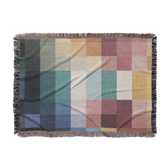 Polyphony Multicolor Vibrant Woven Throw Blanket
