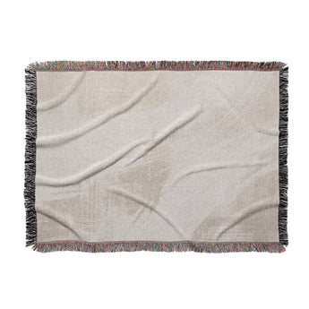 Emil Ivory Woven Throw Blanket