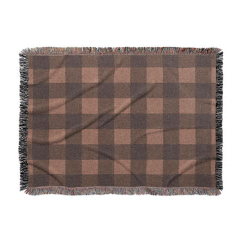 Buffalo Plaid Dark Cedar Brown in Large (80" x 60") Size