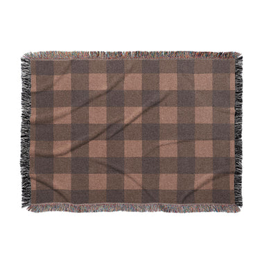 Buffalo Plaid Dark Cedar Brown in Large (80" x 60") Size