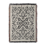 Floranna Ivory & Black in Large (80" x 60") Size