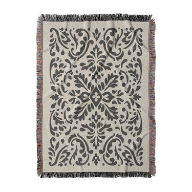 Floranna Ivory & Black in Large (80" x 60") Size