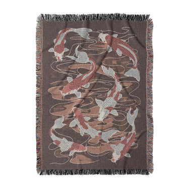 Koi Pond Brown in Large (80" x 60") Size