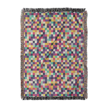 Pixel Mosaic Multicolor Midtone in Large (80" x 60") Size