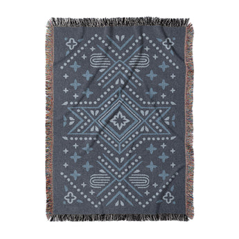 Durand Navy Blue in Large (80" x 60") Size