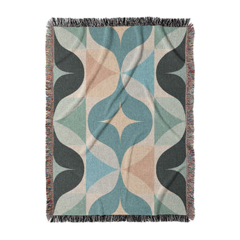 Maxine Seafoam & Peach in Large (80" x 60") Size