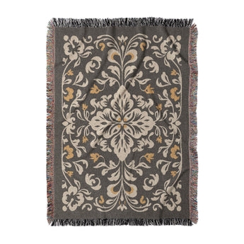 Annette Vintage Black & Yellow in Large (80" x 60") Size