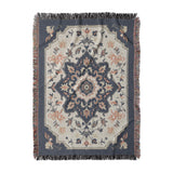 Louanne Navy & Orange in Large (80" x 60") Size