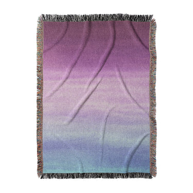 Imogen Watercolor Blue & Purple Ombre in Large (80" x 60") Size