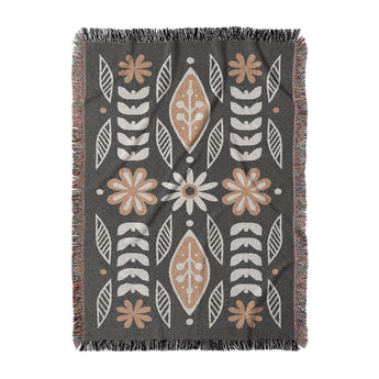Topanga Black & Yellow in Large (80" x 60") Size