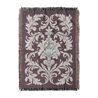 Aubrey Maroon & Light Blue in Large (80" x 60") Size