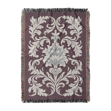 Aubrey Maroon & Light Blue in Large (80" x 60") Size