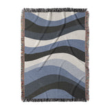 Sinuous Navy Monochrome in Large (80" x 60") Size