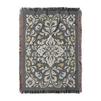 Annette Vintage Black & Yellow in Large (80" x 60") Size