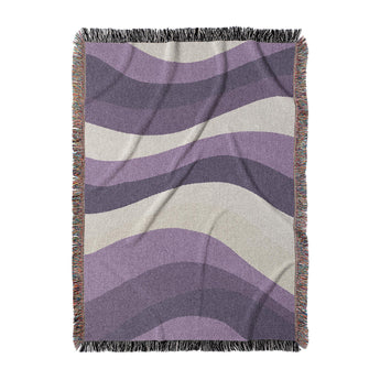 Sinuous Purple Monochrome in Large (80" x 60") Size