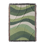 Sinuous Green Monochrome in Large (80" x 60") Size