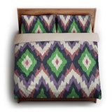 Dyani Eggplant & Matcha king - microfiber - Natural Backing
