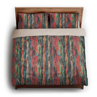 Rainbow Eucalyptus king - microfiber - Natural Backing