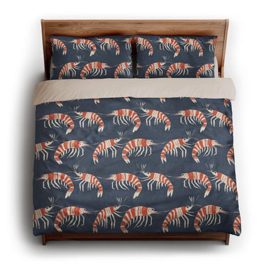 Tribal Prawns king - microfiber - Natural Backing