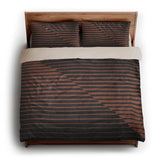 Euclid Black & Rust king - microfiber - Natural Backing
