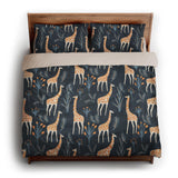 Safari Giraffes king - microfiber - Natural Backing