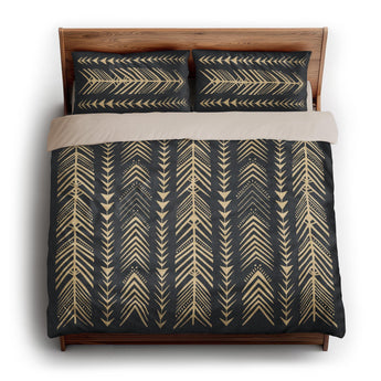 Yokanna Navy & Ivory king - microfiber - Natural Backing