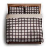 Wallace Plaid Maroon & Gold king - microfiber - Natural Backing