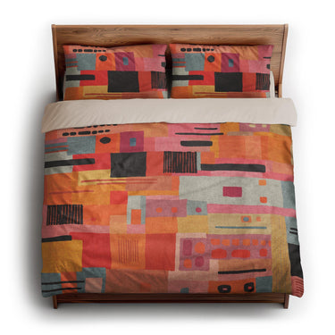 Nadia Multicolor king - microfiber - Natural Backing
