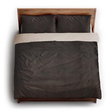 Keanu Watercolor Dark Brown Ombré king - microfiber - Natural Backing