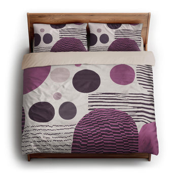 Charl Violet king - microfiber - Natural Backing