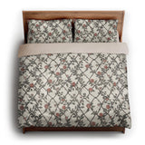 Rose Lattice king - microfiber - Natural Backing