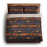 Ojai Purple & Yellow king - microfiber - Natural Backing