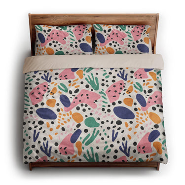 Camille Multicolor king - microfiber - Natural Backing