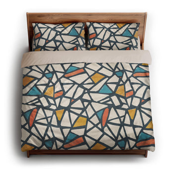 Larken Multicolor king - microfiber - Natural Backing