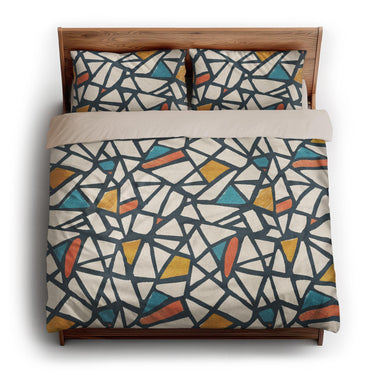 Larken Multicolor king - microfiber - Natural Backing