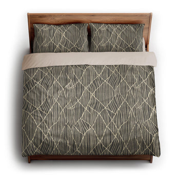 Paxton Black Taupe king - microfiber - Natural Backing