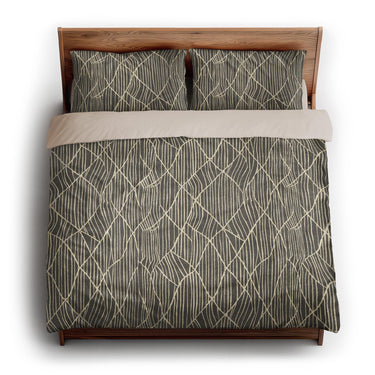 Paxton Black Taupe king - microfiber - Natural Backing