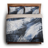 Emil Navy Blue king - microfiber - Natural Backing