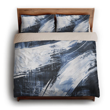 Emil Navy Blue king - microfiber - Natural Backing