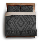 Reyno Black & Charcoal king - microfiber - Natural Backing