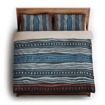 Delsin Blue & Black king - microfiber - Natural Backing