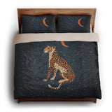 Night Cheetah king - microfiber - Natural Backing