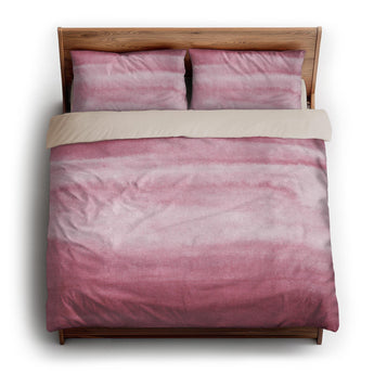 Jacinda Watercolor Pink Ombre king - microfiber - Natural Backing