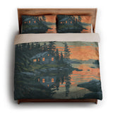 Adirondack Lakeside Cabin king - microfiber - Natural Backing